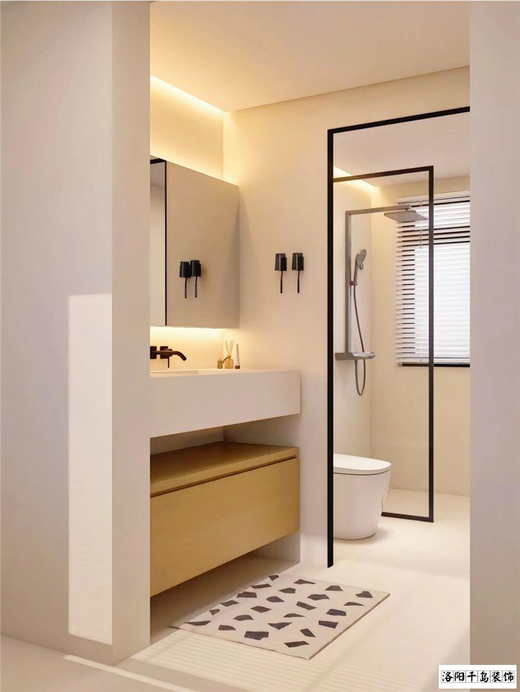 洛陽現代簡約風衛生間裝修案例