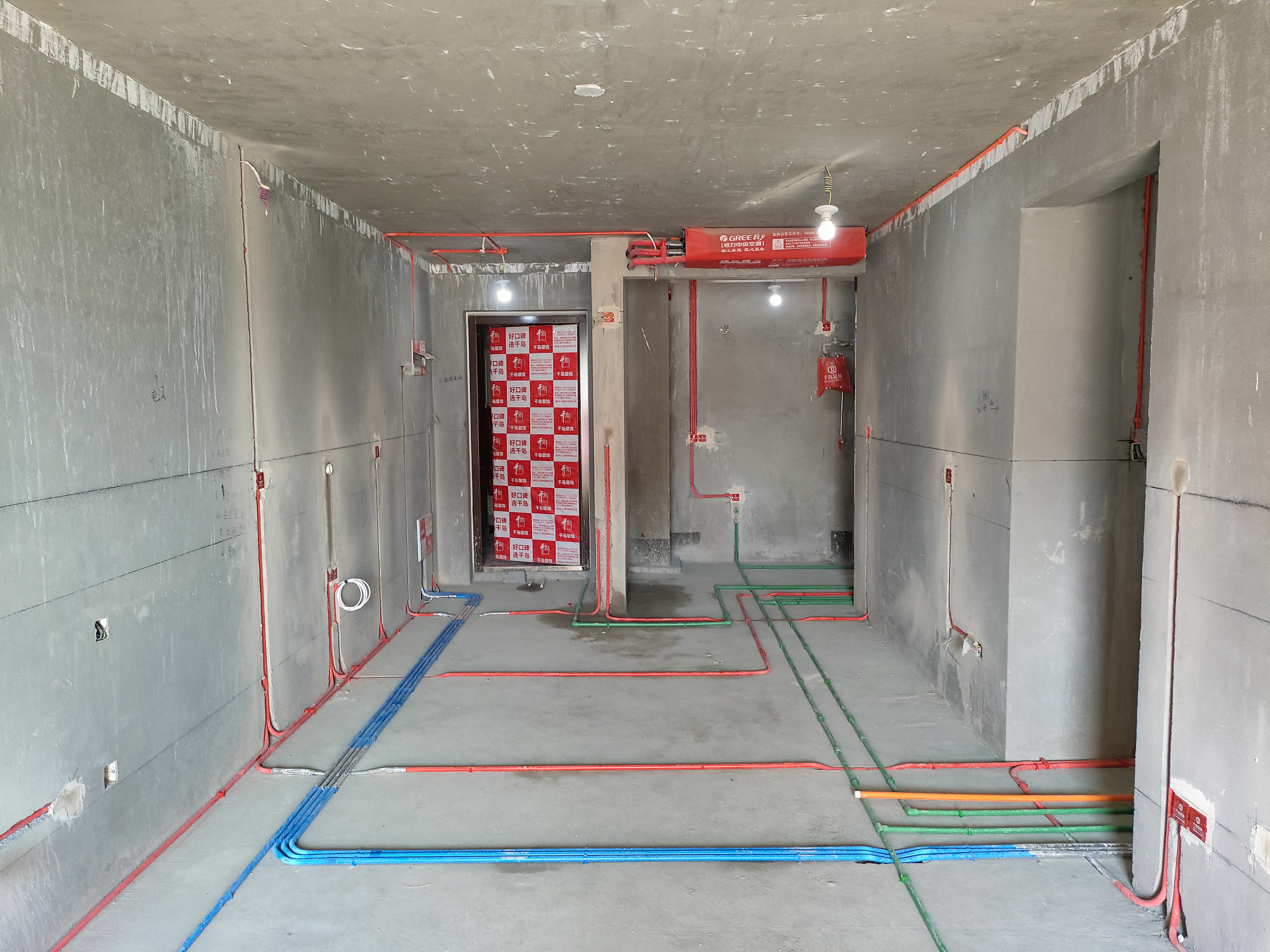 洛陽裝修水電施工現場