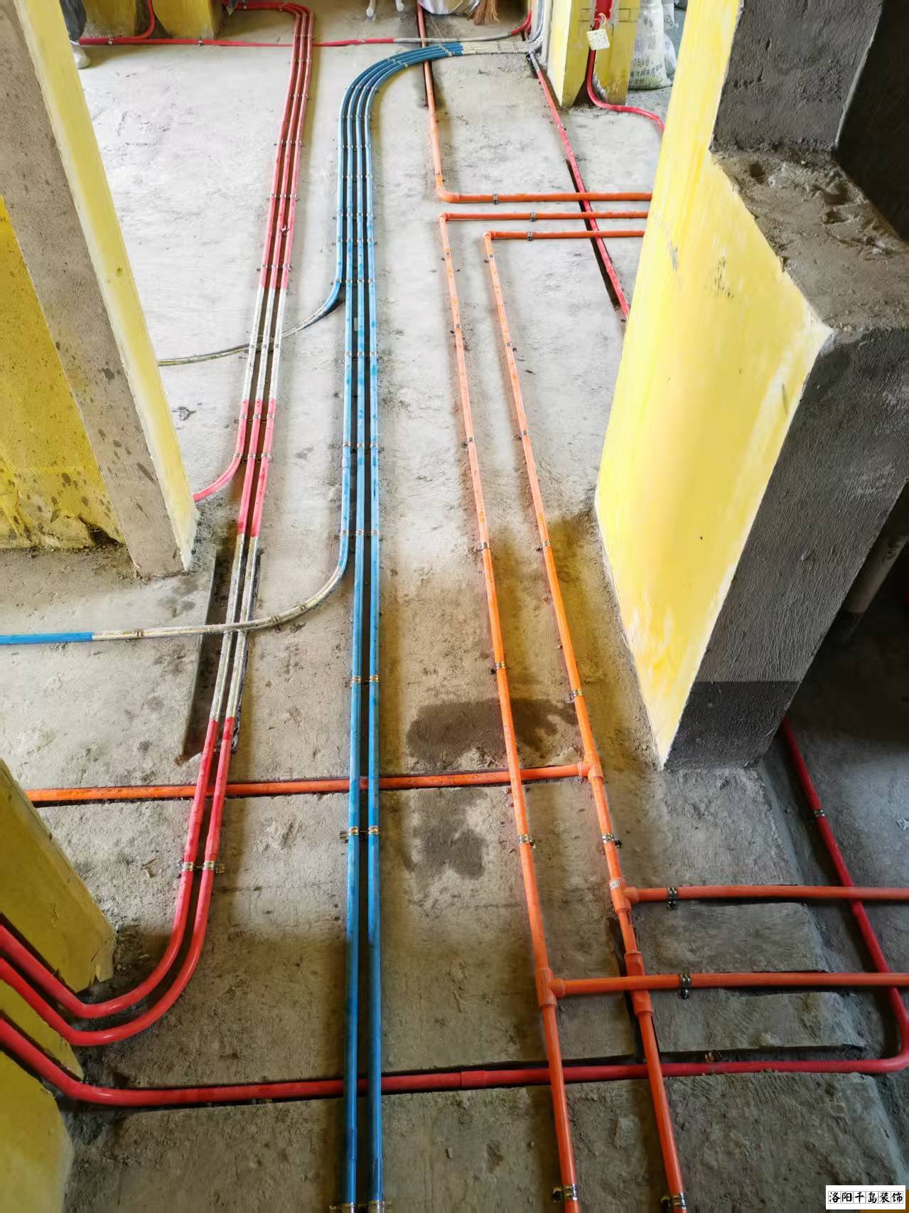 洛陽(yáng)千島裝飾水電改造施工現(xiàn)場(chǎng)